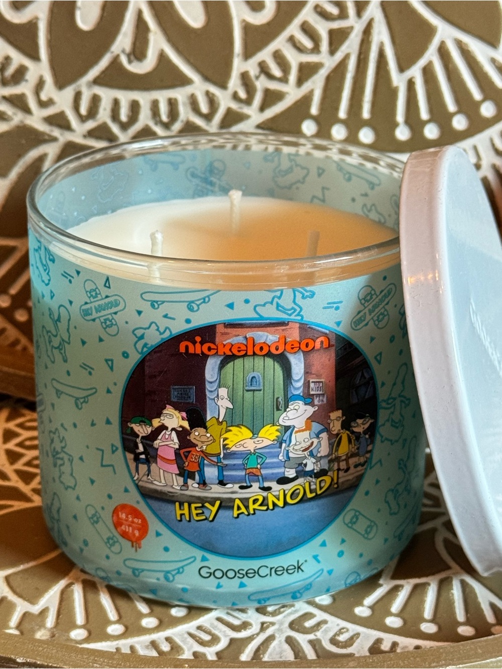 NEW Hey Arnold Nickelodeon 3-Wick Candle by Goose Creek